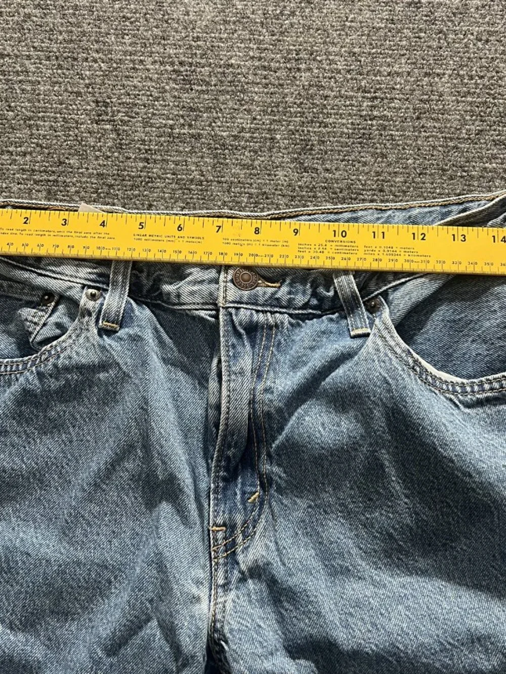 Levi's Baggy Dad Jeans Womens 29 Light Blue Wide-Leg Denim